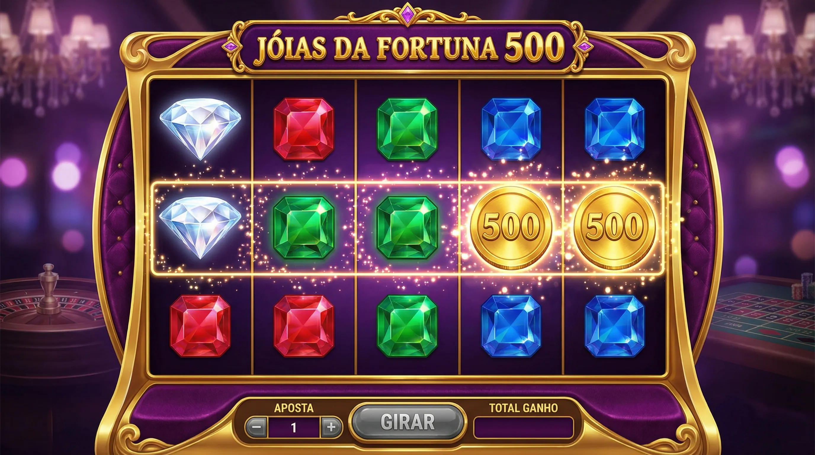 Jóias da Fortuna 500 - Caça-Níqueis Exclusivo abcbet